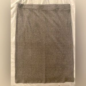 Eloquii plus grey knit pencil skirt